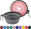 Collapsible Dog Bowls for Travel, 2-Pack Dog Portable Water Bowl for Dogs Cats Pet Foldable Feeding Watering Dish (Pack of 2))