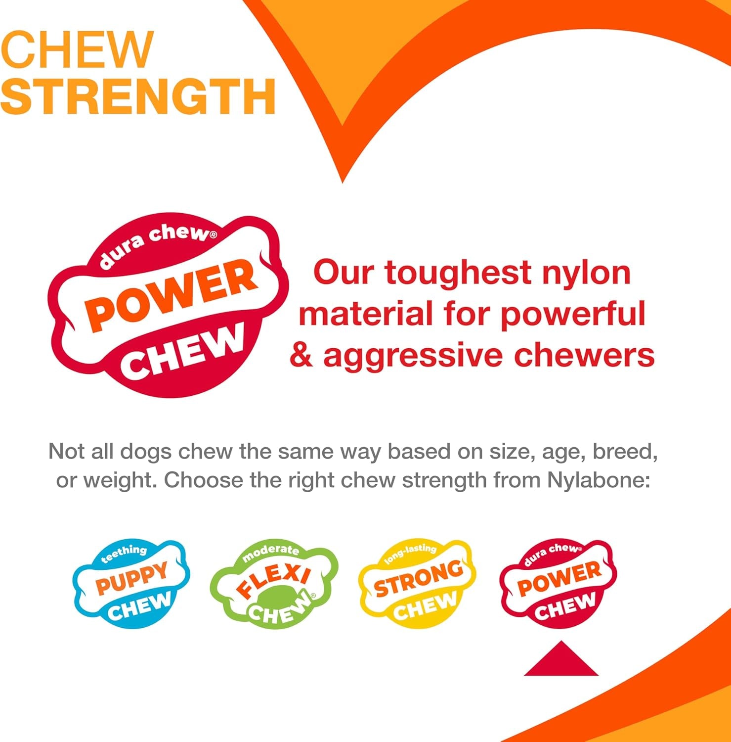 Customer Favorites Power Chew Toy Bundle for Dogs, Indestructible Dog Toys, Pack of 3 Dog Toys, Flavor Medley, Large Dogs - 3 Pack