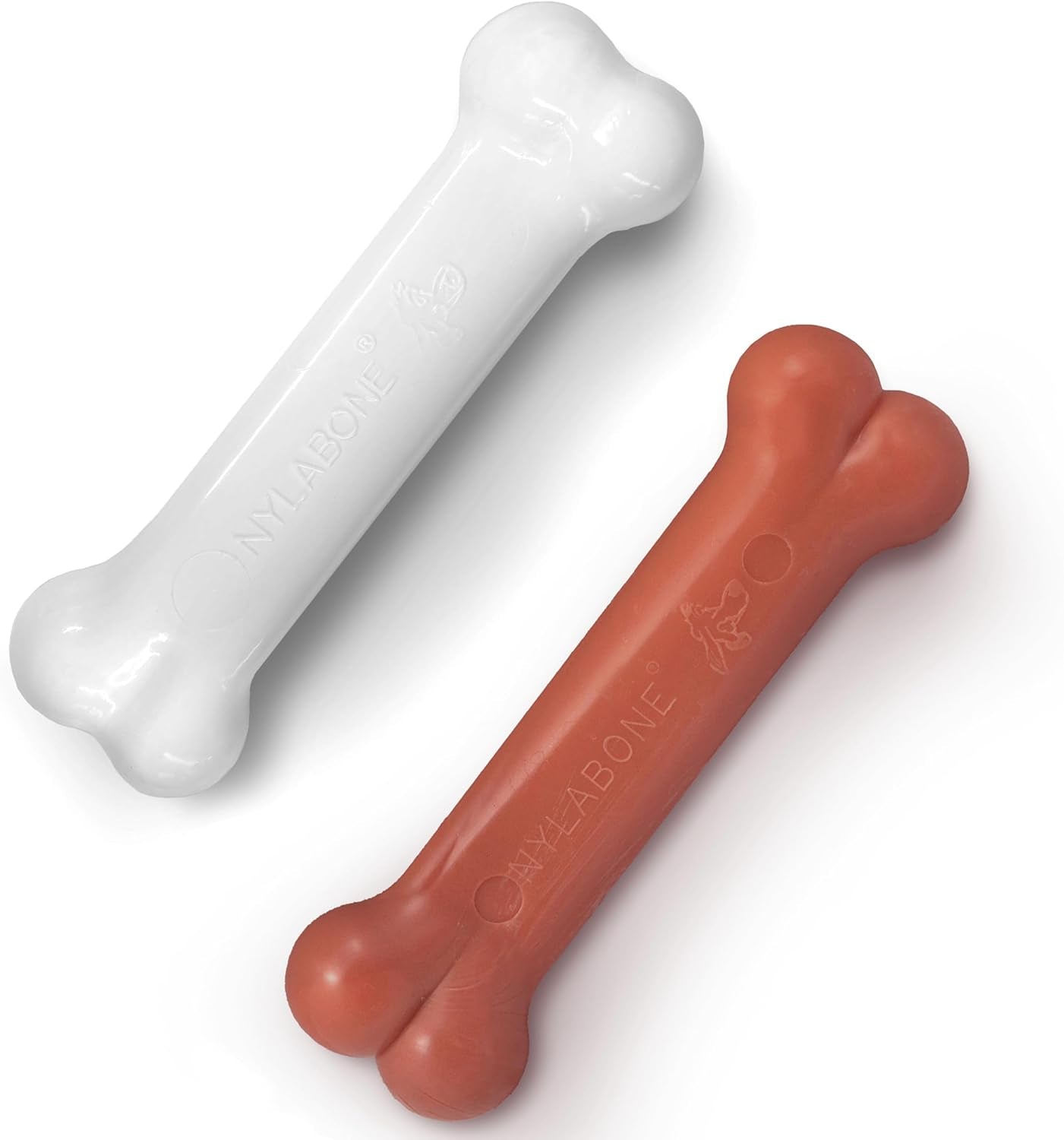 Original Bone Power Chew Toy for Dogs, Durable Dog Toys for Aggressive Chewers, Basted Blast Bacon & Chicken Flavor, Medium -2 Pack