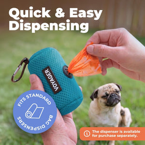 Dog Poop Bags for Waste Refuse Cleanup, Doggy Roll Replacements for Outdoor Puppy Walking and Travel, Leak Proof and Tear Resistant, Thick Plastic - Assorted, 150 Bags
